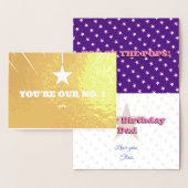 Top van de Poppen Verjaardag Folie Wenskaart Kaarten (Display)