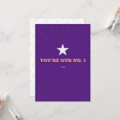 Top van de Poppen! Verjaardag papa, plat Wenskaart Kaart (Voorkant / Achterkant in situ)