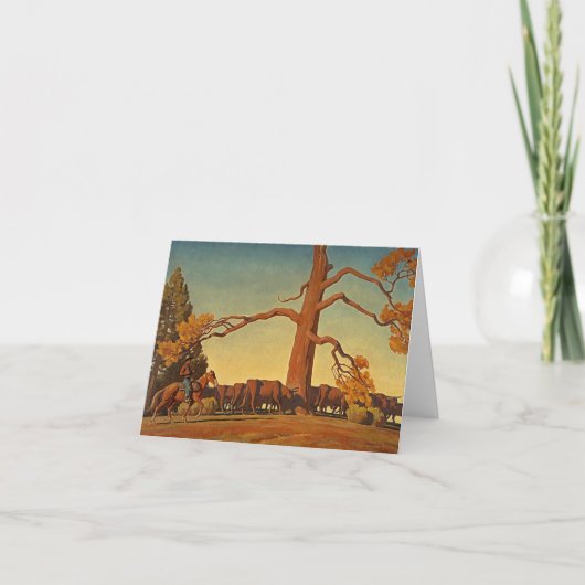 Top van de Ridge door Maynard Dixon Bedankkaart (Voorkant)