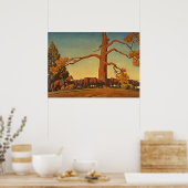 Top van de Ridge door Maynard Dixon Poster (Keuken)