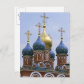 Top van de Russisch-orthodoxe kerk in Rusland Briefkaart (Voorkant / Achterkant)