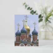 Top van de Russisch-orthodoxe kerk in Rusland Briefkaart (Staand voorkant)