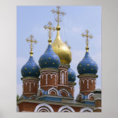 Top van de Russisch-orthodoxe kerk in Rusland Poster (Voorkant)