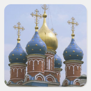 Top van de Russische orthodoxe kerk in Rusland Vierkante Sticker