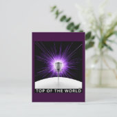 Top van de wereld briefkaart (Staand voorkant)