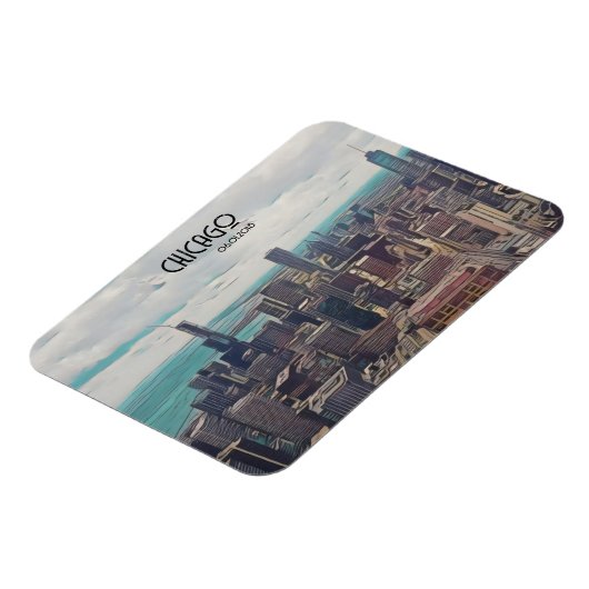 Top van de wereld, Chicago, datum Magneet (Linkerzijde)