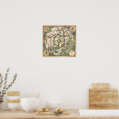 Top van de wereld - kaart van 1595 poster (Keuken)