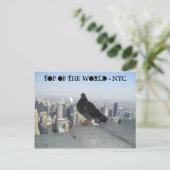 TOP VAN DE WERELD - NYC BRIEFKAART (Staand voorkant)
