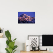 Top van Denali Peak (Mt. McKinley) op Poster (Thuiskantoor)