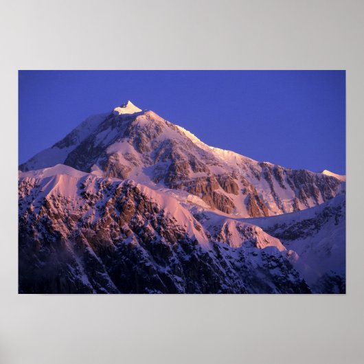 Top van Denali Peak Mt. McKinley) te Poster (Voorkant)