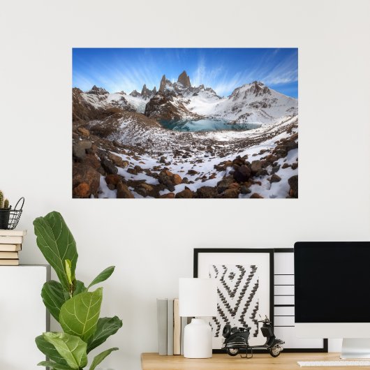Top van Fitz Roy Poster (Thuiskantoor)