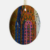 Top van het Chrysler Building Close-up #1 Keramisch Ornament (Rechts)