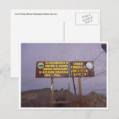 top van Low's Peak Briefkaart (Voorkant / Achterkant)