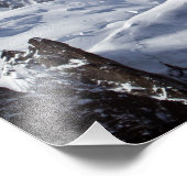 Top van Mont Blanc en L'Aiguille Du Midi Foto Afdruk (Hoek)