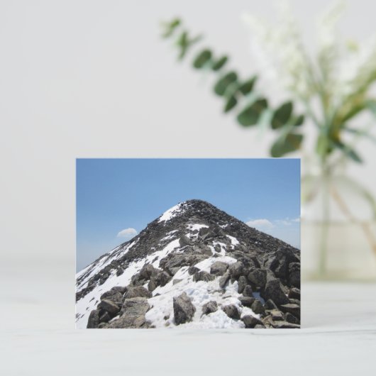 Top van Mount Yale, Colorado Briefkaart (Staand voorkant)