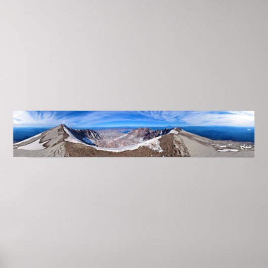 Top van Saint Helens in Panorama Poster (Voorkant)