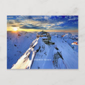 Top van Schilthorn (geëtiketteerd) Briefkaart (Voorkant)