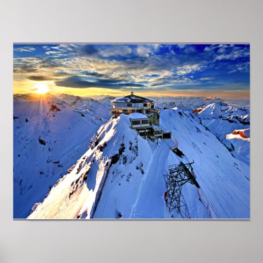 Top van Schilthorn Poster (Voorkant)