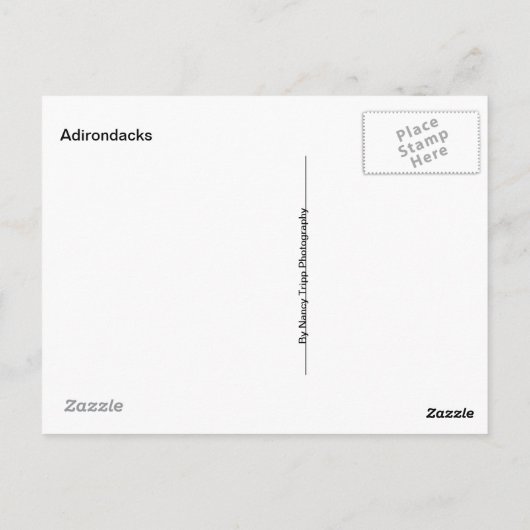 Top van Whiteface Mountain, Adirondacks, NY Briefkaart (Achterkant)
