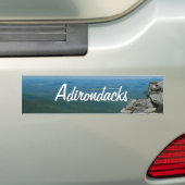 Top van Whiteface Mountain, Adirondacks, NY Bumpersticker (Op auto)