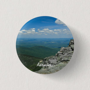 Top van Whiteface Mountain, Adirondacks, NY Ronde Button 3,2 Cm