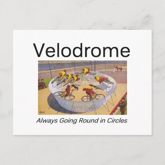 TOP Velodrome cirkels Briefkaart (Voorkant)