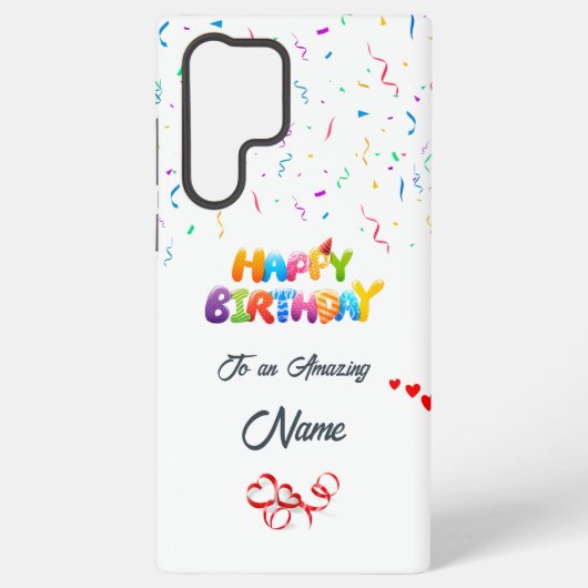 Top Verjaardag Samsung Galaxy S22 Ultra Hoesje (Achterkant)