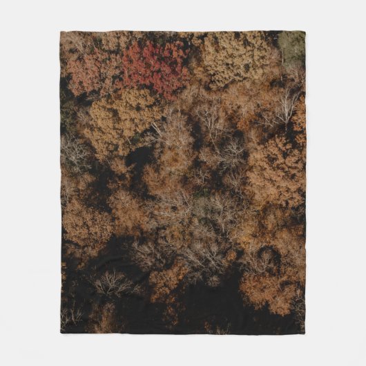 Top-view photography of tree fleece deken (Voorkant)