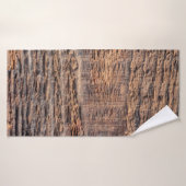 Top view texture of old wood. abstract, aged, ounc badhanddoek (Badhanddoek)