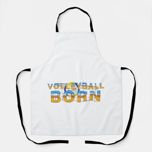 TOP Volleybal Geboren Schort (Voorkant)