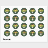 TOP Volleyball Animal Ronde Sticker (Vel)