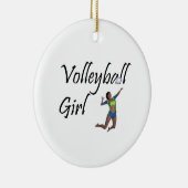 TOP Volleyball Girl Keramisch Ornament (Rechts)
