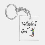 TOP Volleyball Girl Sleutelhanger (Voorkant Links)