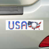TOP Volleyball in de Verenigde Staten Bumpersticker (Op auto)