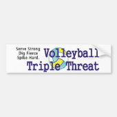 TOP Volleyball Triple Threat Bumpersticker (Voorkant)