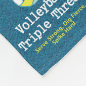 TOP Volleyball Triple Threat Fleece Deken (Hoek)