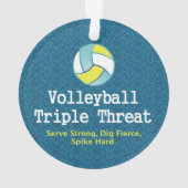 TOP Volleyball Triple Threat Ornament (achterkant)