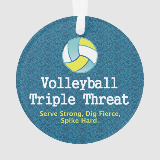 TOP Volleyball Triple Threat Ornament (achterkant)