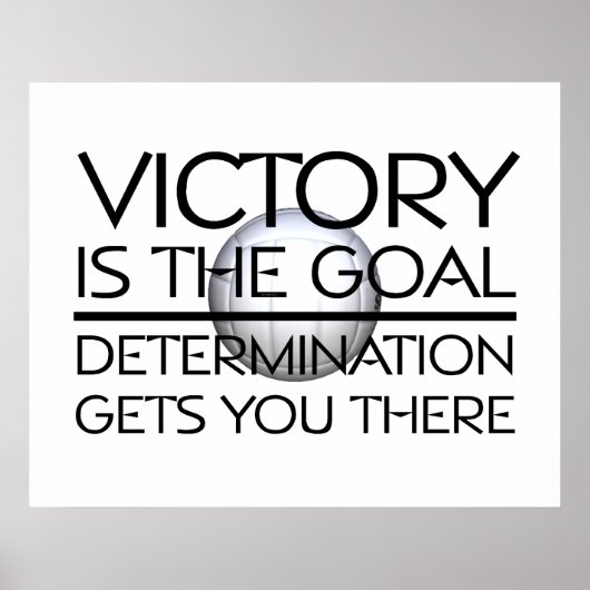 TOP Volleyball Victory Slogan Poster (Voorkant)