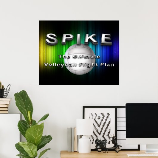 TOP Volleybalvliegplan Poster (Thuiskantoor)