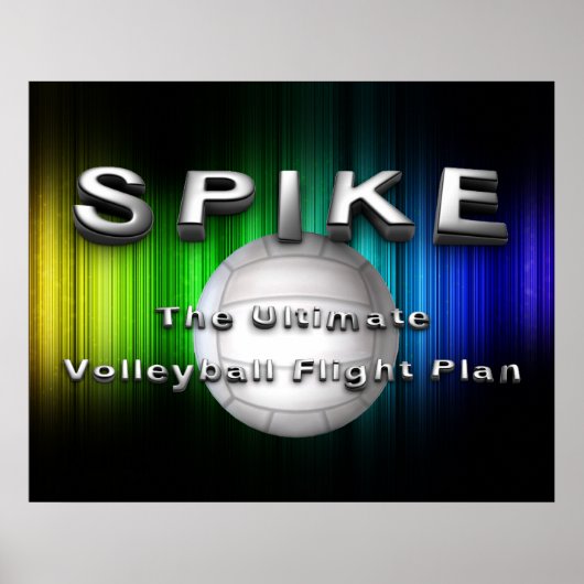 TOP Volleybalvliegplan Poster (Voorkant)