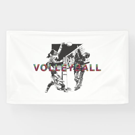 TOP Vrouwenvolleybal Spandoek (Horizontaal)