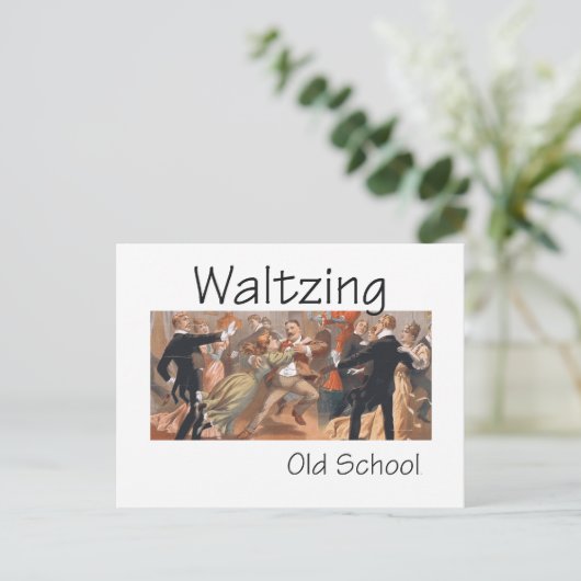 TOP Waltzing Old School Briefkaart (Staand voorkant)