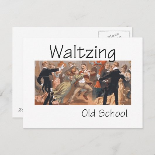 TOP Waltzing Old School Briefkaart (Voorkant / Achterkant)