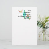 TOP Water Girl Briefpapier (Staand voorkant)