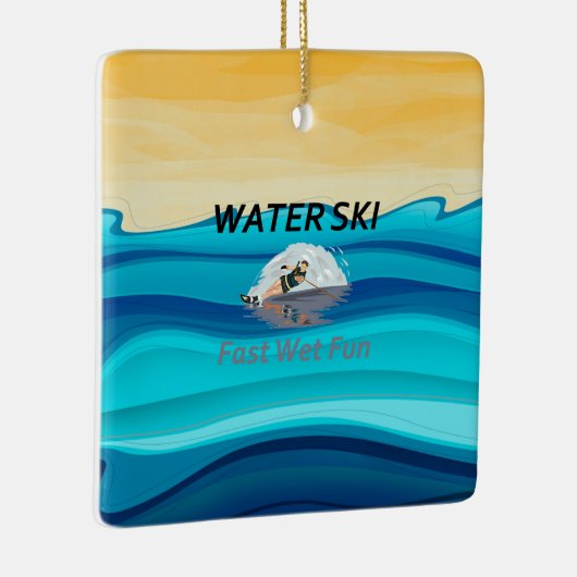 TOP Water Ski Keramisch Ornament (Rechts)