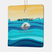 TOP Water Ski Keramisch Ornament (Links)