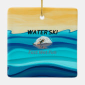 TOP Water Ski Keramisch Ornament (Achterkant)