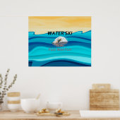 TOP Water Ski Poster (Keuken)