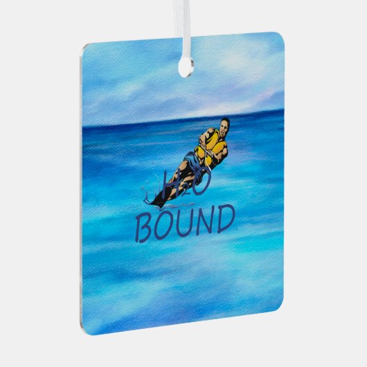 TOP Water Skiing Metal Ornament (Voorkant Rechts)